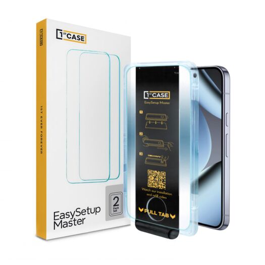 Захисне скло 1stcase EasySetup Master Tempered Glass 2-pack до Google Pixel 9/9 Pro/10/10 Pro Clear (SLA3008) SLA3008-arm