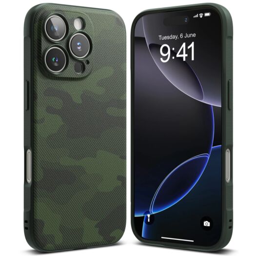 Чохол Ringke Onyx Design до iPhone 16 Pro Camo Green (OD908E246) OD908E246-rgk