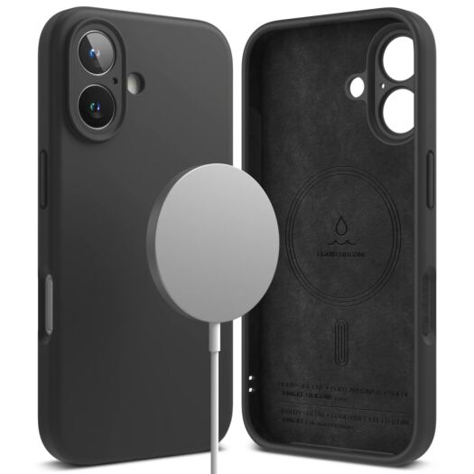 Чохол Ringke Silicone Magnetic для iPhone 16 Plus Black (SIMG919SE55) SIMG919SE55-rgk Чохол Ringke Silicone Magnetic для iPhone 16 Plus Black (SIMG919SE55) SIMG919SE55-rgk