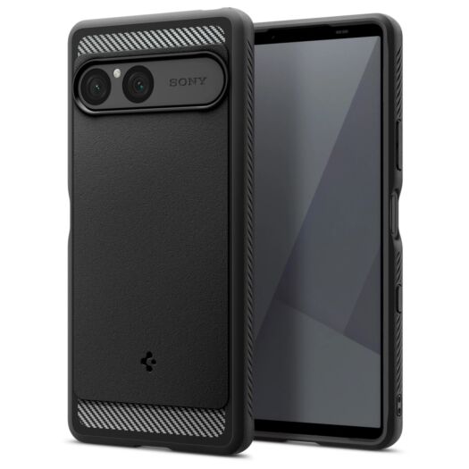 Чохол Spigen Rugged Armor до Sony Xperia 10 VII Matte Black (ACS09592) ACS09592-spg