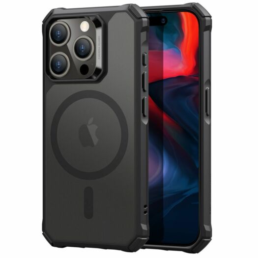 Чехол ESR Air Armor with Halolock для iPhone 15 Pro Max Frosted Black (1A6910202) 1A6910202-esr Чехол ESR Air Armor with Halolock для iPhone 15 Pro Max Frosted Black (1A6910202) 1A6910202-esr