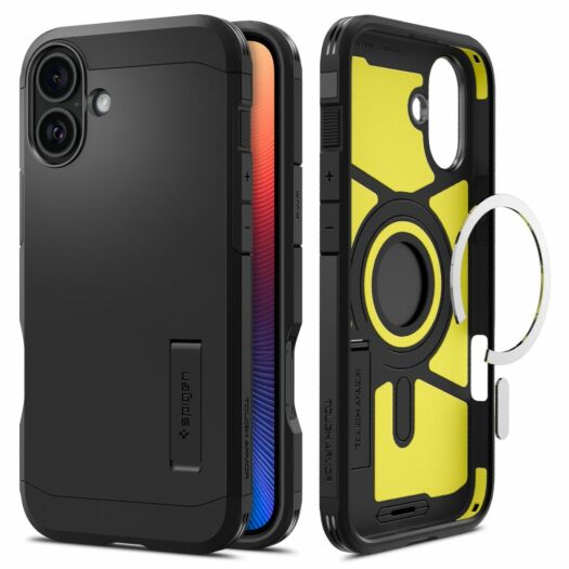 Чохол Spigen Tough Armor AI MagFit для iPhone 16 Black (ACS08216) ACS08216-spg Чохол Spigen Tough Armor AI MagFit для iPhone 16 Black (ACS08216) ACS08216-spg