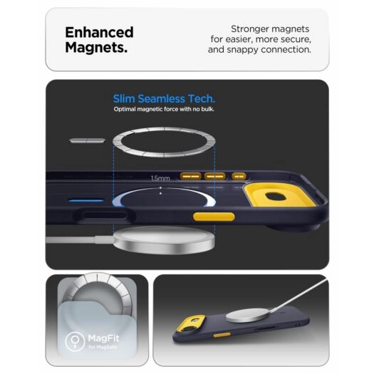 Чехол Spigen Nano Pop MagFit для iPhone Air Blueberry Navy (ACS10300)