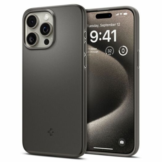Чохол Spigen Thin Fit до iPhone 15 Pro Max Gunmetal (ACS06545) ACS06545-spg