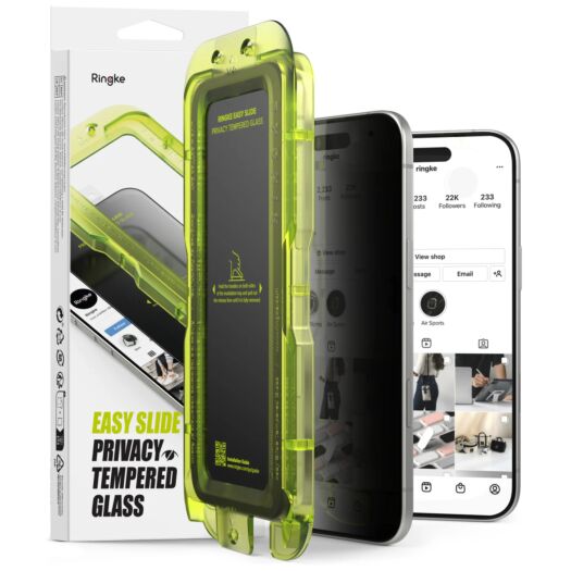Защитное стекло Ringke Easy Slide Privacy Tempered Glass 2-Pack для iPhone Air Black (G4as1130) G4as1130-rgk
