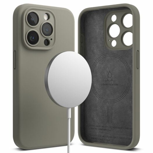 Чохол Fusion Silicone Magnetic для iPhone 15 Pro Gray (SIMG756SE64) SIMG756SE64-rgk