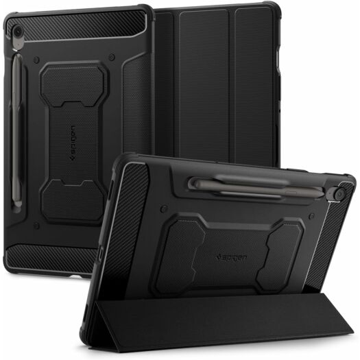 Чохол Spigen Rugged Armor Pro до Samsung Galaxy Tab S10 FE(2025) / S9(2023) Black (ACS09380) ACS09380-spg Чохол Spigen Rugged Armor Pro до Samsung Galaxy Tab S10 FE(2025) / S9(2023) Black (ACS09380) ACS09380-spg