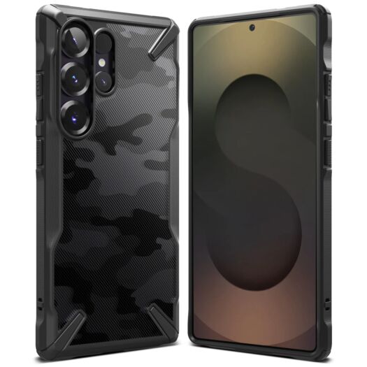 Чохол Ringke Fusion X до Samsung Galaxy S25 Ultra Camo Black (FX988E73) FX988E73-rgk