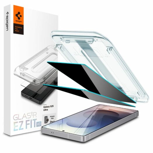Захисне скло Spigen Glas.tR EZ FIT Privacy 2-Pack до Samsung Galaxy S25 Ultra Black (AGL09335) AGL09335-spg Захисне скло Spigen Glas.tR EZ FIT Privacy 2-Pack до Samsung Galaxy S25 Ultra Black (AGL09335) AGL09335-spg