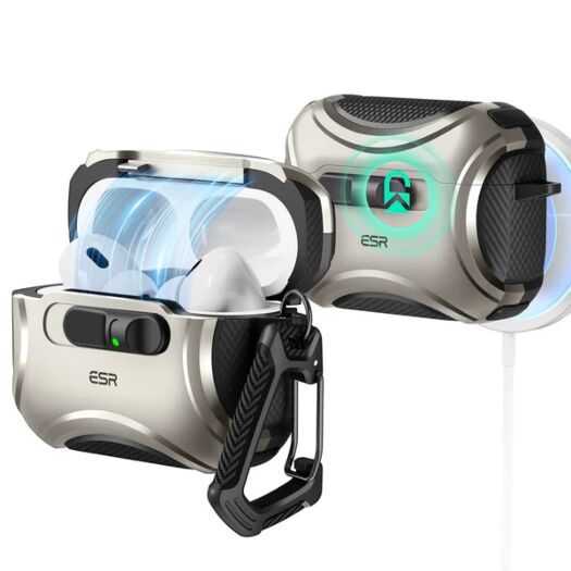 Чохол ESR Cyber Flicklock до Apple AirPods Pro 3 Titanium (1C02200202) 1C02200202-esr