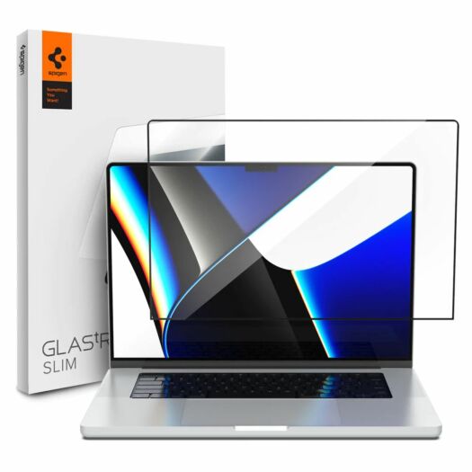 Защитное стекло Spigen Glas.tR Slim Full Cover для MacBook Pro 16'' (2021-2024) Black (AGL04233) AGL04233-spg Защитное стекло Spigen Glas.tR Slim Full Cover для MacBook Pro 16'' (2021-2024) Black (AGL04233) AGL04233-spg