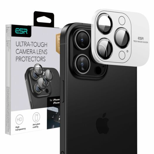 Захисне скло на камеру ESR Armorite Camera Lens Protector до iPhone 16 Pro/16 Pro Max Black (1D732002) 1D732002-esr Захисне скло на камеру ESR Armorite Camera Lens Protector до iPhone 16 Pro/16 Pro Max Black (1D732002) 1D732002-esr