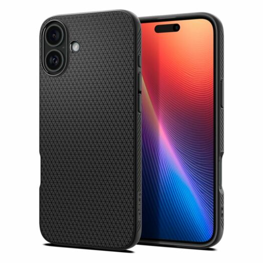 Чохол Spigen Liquid Air до iPhone 16 Plus Matte Black (ACS08066) ACS08066-spg Чохол Spigen Liquid Air до iPhone 16 Plus Matte Black (ACS08066) ACS08066-spg