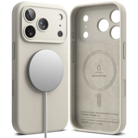 Чохол Ringke Silicone Magnetic до iPhone 17 Pro Max Stone (SIMG1097E72) SIMG1097E72-rgk