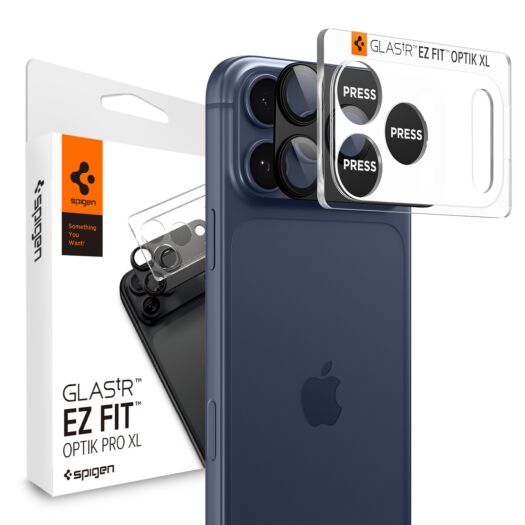 Скло на камеру Spigen EZ Fit Optik Pro XL 1-Pack до iPhone 17 Pro Black (AGL10644) AGL10644-spg