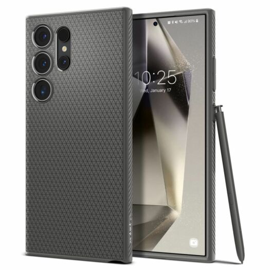 Чехол Spigen Liquid Air для Samsung Galaxy S24 Ultra Marble Grey (ACS07448) ACS07448-spg