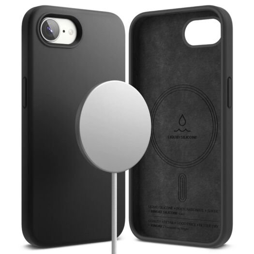 Чохол Ringke Silicone Magnetic для iPhone 16e Black (SIMG1035E55) SIMG1035E55-rgk Чохол Ringke Silicone Magnetic для iPhone 16e Black (SIMG1035E55) SIMG1035E55-rgk