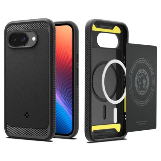 Чохол Spigen Rugged Armor MagFit до Google Pixel 9a Matte Black (ACS09041) ACS09041-spg