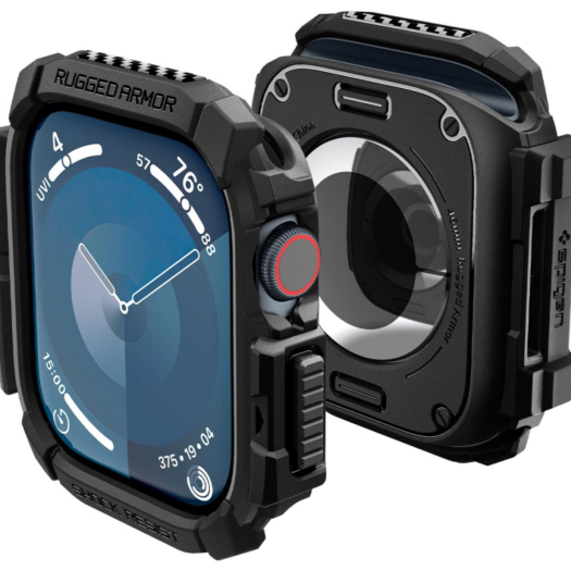 Чохол Spigen Rugged Armor для Apple Watch 10 46mm Black (ACS08597) ACS08597-spg Чохол Spigen Rugged Armor для Apple Watch 10 46mm Black (ACS08597) ACS08597-spg