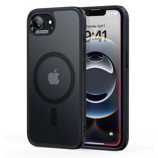 Чохол ESR Classic Hybrid Halolock до iPhone 16e Frosted Black (1A84200302) 1A84200302-esr Чохол ESR Classic Hybrid Halolock до iPhone 16e Frosted Black (1A84200302) 1A84200302-esr