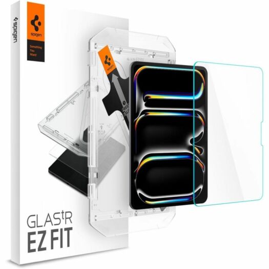Защитное стекло Spigen Glas.tR EZ Fit для iPad Pro 11'' (2024/2025) Clear (AGL07788) AGL07788-spg
