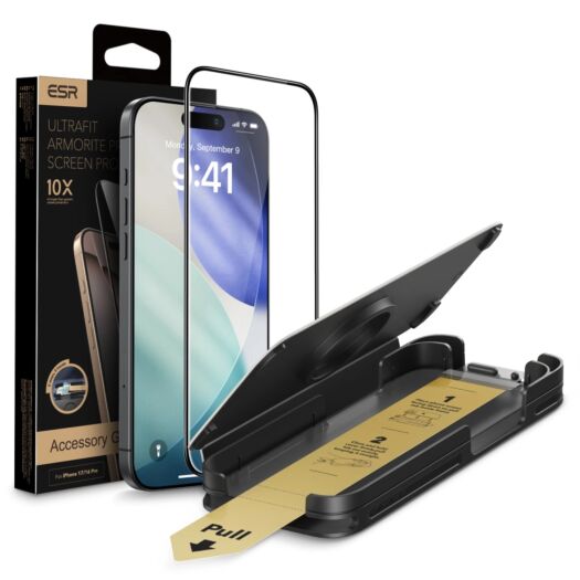 Захисне скло ESR UltraFit Armorite Pro Tempered Glass 1-pack до iPhone 17 Pro Max Black (1D89700202) 1D89700202-esr