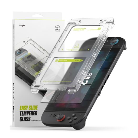 Захисне скло Ringke Easy Slide Tempered Glass 2-Pack до Nintendo Switch 2 Clear (G4as1179) G4as1179-rgk
