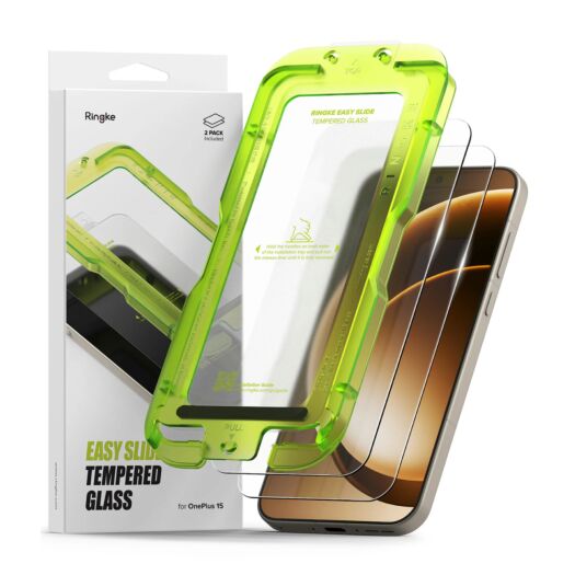 Захисне скло Ringke Easy Slide Tempered Glass 2-Pack до OnePlus 15 Clear (G4as1260) G4as1260-rgk