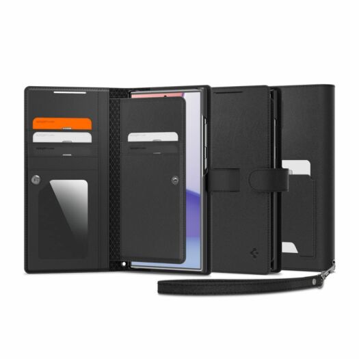 Чехол-книжка Spigen Wallet S Plus для Samsung Galaxy S24 Ultra Black (ACS07308) ACS07308-spg Чехол-книжка Spigen Wallet S Plus для Samsung Galaxy S24 Ultra Black (ACS07308) ACS07308-spg