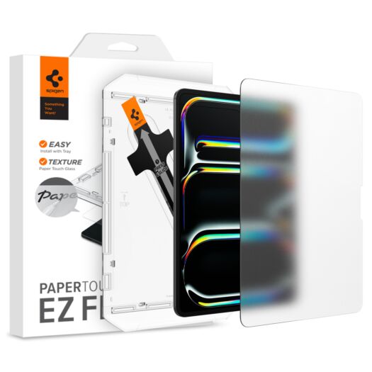 Защитное стекло Spigen Paper Touch EZ Fit для iPad Pro 13'' (2024/2025) Matte Clear (AGL07794) AGL07794-spg
